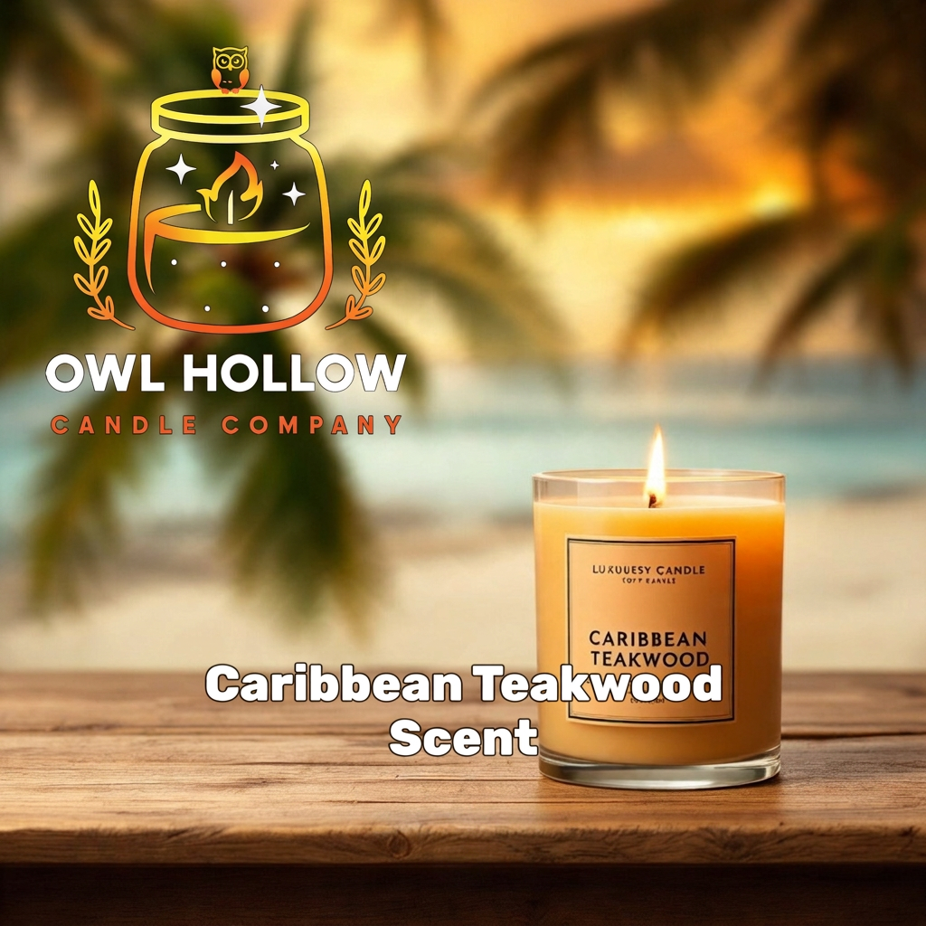 Caribbean Teakwood graphic with the net weight text removed