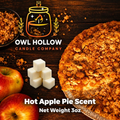 Hot Apple Pie wax melts with Net Weight wording